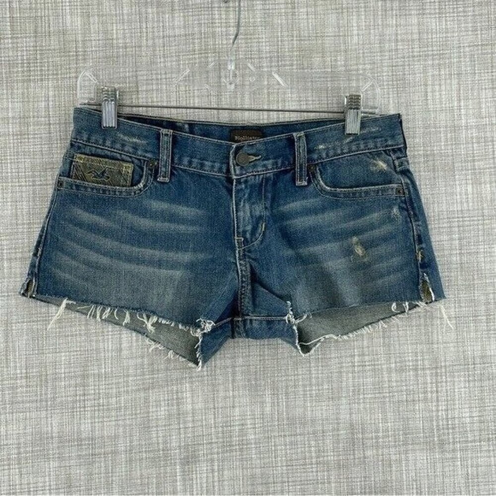 Hollister Womens Size 5 cut off jean shorts 1481